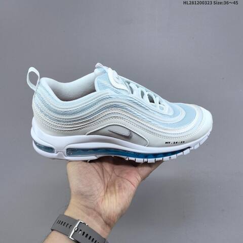 Nike Air Max 97 White Light Blue Silver EU 36-45 Sneaker - Unisex (BS-61161)