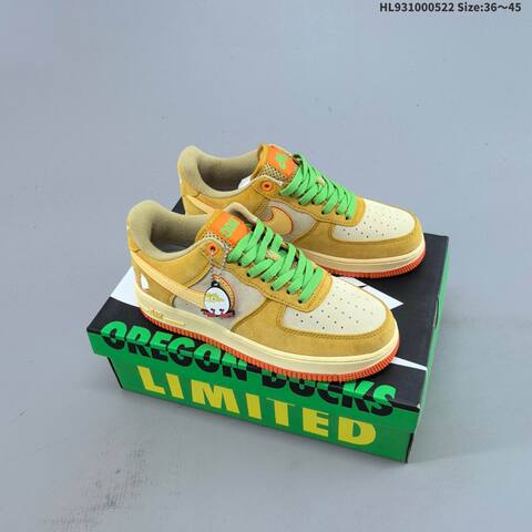 Nike Air Force 1 Low Tan Beige Green Orange White EU 36-45 Sneaker - Unisex (BS-60231)