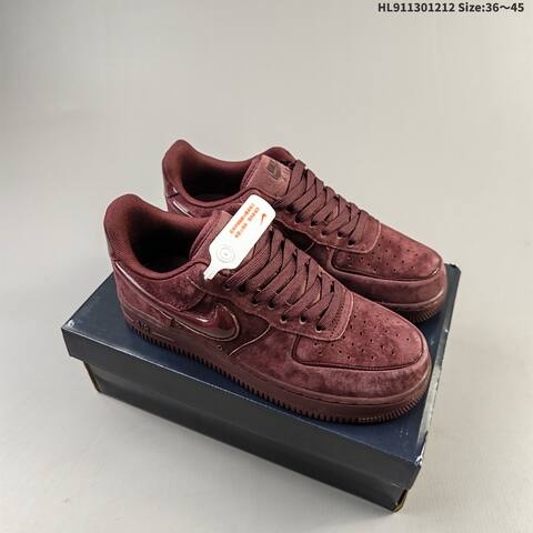 Nike Air Force 1 07 Burgundy Dark Red EU 36-45 Sneaker - Unisex (BS-62743)