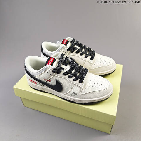Nike Dunk SB Low Supreme Off White Black Red EU 36-45 Skate Shoe - Unisex (BS-63281)