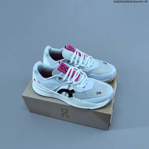 On THE ROGER Pro 2 White Neon Orange EU 36-47 Tennis Shoe Casual Sneakers - Unisex (BS-69509)