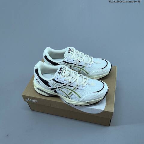 ASICS GEL 1090 White Cream Green Black EU 36-45 Running Shoe Running Sneakers - Unisex (BS-68772)