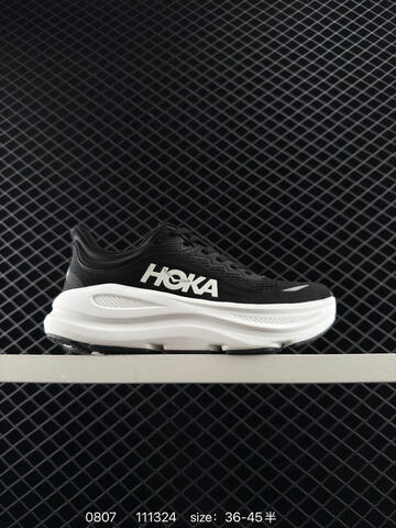 HOKA ONE ONE Bondi 9 Black White EU 36-45 Running Shoe Running Sneakers - Unisex (BS-86511)