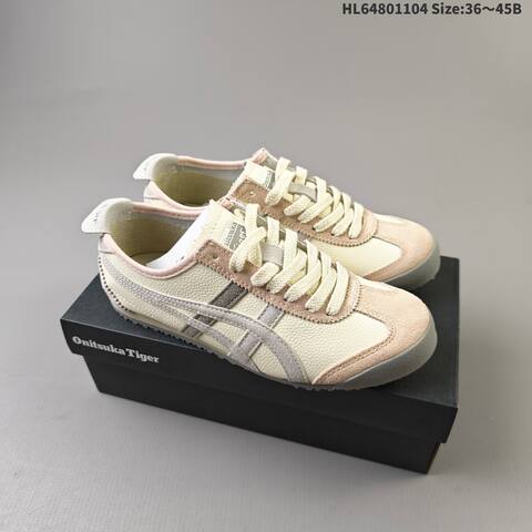 Onitsuka Tiger Mexico 66 Cream Beige Pink Gray EU 36-45 Sneaker Casual Sneakers - Unisex (BS-69329)