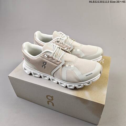 On Running Cloud 6 Beige Off White EU 36-45 Running Shoe Running Sneakers - Unisex (BS-69821)