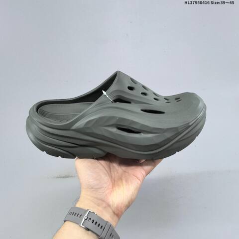 HOKA ONE ONE Ora Recovery Mule Dark Gray EU 39-45 Slides Casual Sneakers - Unisex (BS-69349)