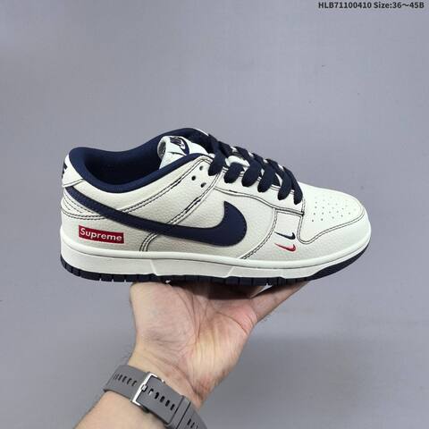 Nike Dunk SB Low Supreme Off White Navy Red Black EU 36-45 Skate Shoe - Unisex (BS-60848)