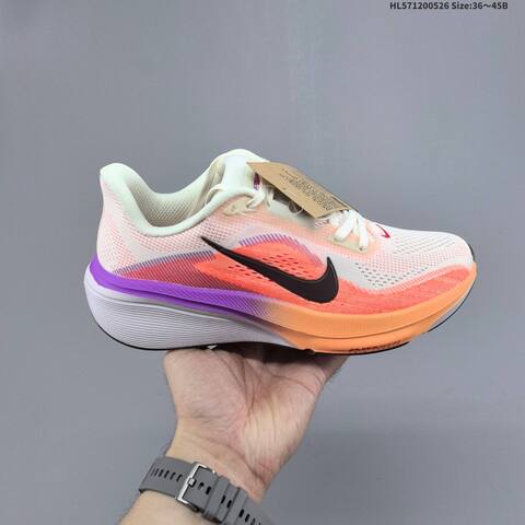 Nike Air Zoom Pegasus 42 White Orange Purple Black EU 36-45 Running Shoe - Unisex (BS-60107)