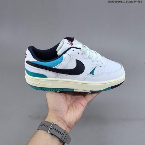 Nike Gamma Force White Navy Blue Teal Cream EU 36-45 Skate Shoe - Unisex (BS-59884)