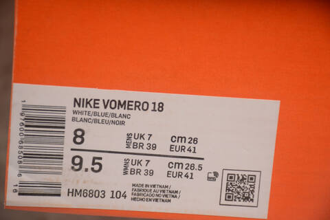 Nike Vomero 18 HM6803 104 White Blue Black EUR 41 Running Shoe - Men's (BS-59446)