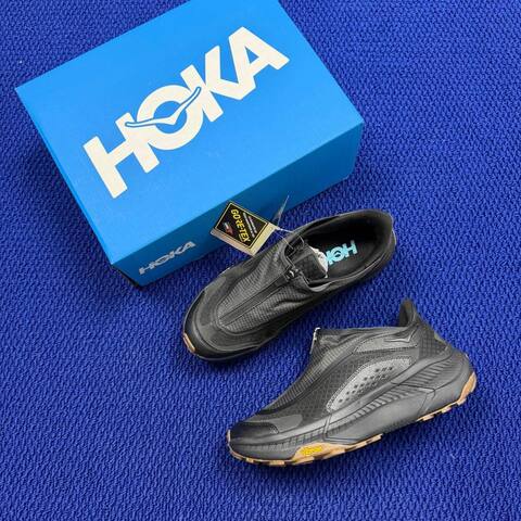 HOKA Project Transport 8 Black Gum Brown Trail Shoe Trail Running Sneakers (BS-86818)
