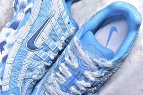 Nike P-6000 Light Blue White Dark Blue Running Shoe (BS-59657)