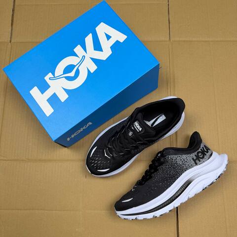 HOKA ONE ONE Kawana Black White Grey Running Shoe Running Sneakers (BS-86924)