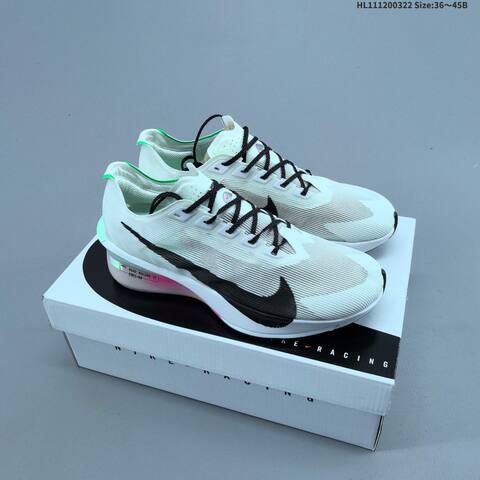 Nike ZoomX Vaporfly NEXT 4 HF6412-100 White Black Green Pink EU 36-45 Running Shoe - Unisex (BS-61180)