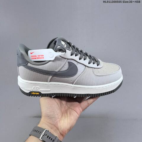 Nike Air Force 1 07 Light Grey Dark Grey White Black EU 36-45 Sneaker - Unisex (BS-60503)