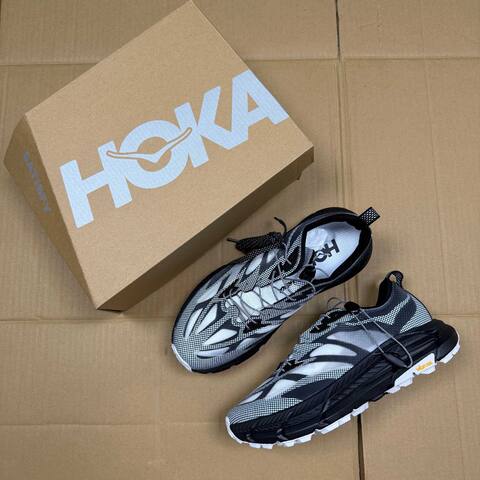 HOKA Mafate Speed 4 LITE Black White Trail Shoe Trail Running Sneakers (BS-86939)