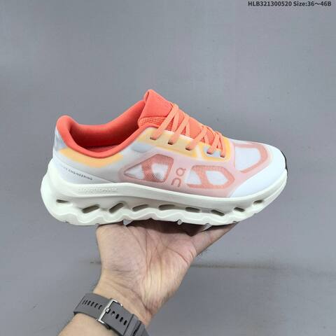 On Running Cloudtilt Remix Eva White Coral Orange Cream EU 36-46 Running Shoe Running Sneakers - Unisex (BS-69540)