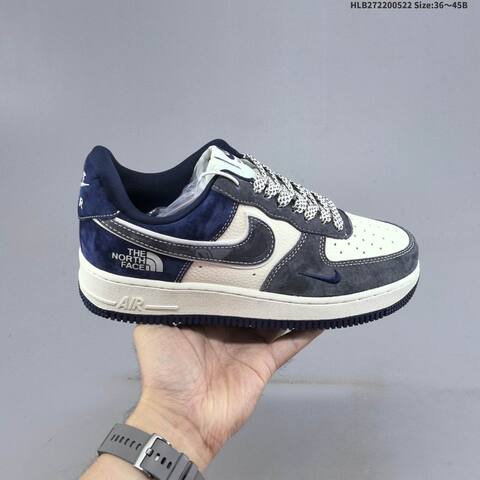 Nike Air Force 1 07 LV8 Navy Blue Off White Dark Gray EU 36-45 Sneaker - Unisex (BS-60229)