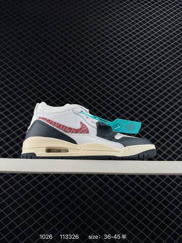 Jordan Jordan Legacy 312 Low White Dark Navy Red Cream EU 36-45 Basketball Shoe - Unisex (BS-80437)
