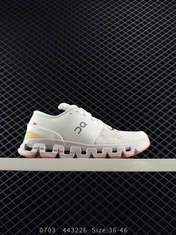 On Cloud X 4 Ivory Pale Pink Coral Black EU 36-46 Running Shoe Running Sneakers - Unisex (BS-85538)