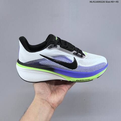 Nike Air Zoom Pegasus 42 White Purple Black Neon Green Orange EU 40-45 Running Shoe - Men's (BS-61495)