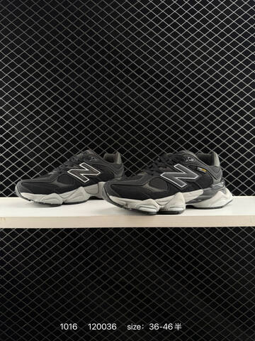 New Balance 9060 Black Dark Grey Light Grey White EU 36-46 Sneaker - Unisex (BS-82711)