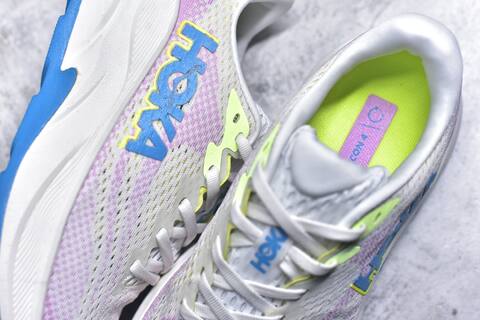 HOKA Rincon 4 White Pink Blue Neon Yellow Running Shoe Running Sneakers (BS-59414)