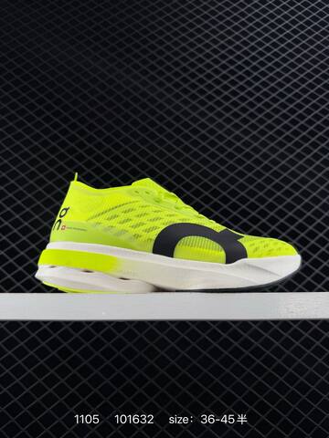 On Cloudboom Strike Limelight Neon Yellow Black White EU 36-45 Running Shoe Running Sneakers - Unisex (BS-85473)