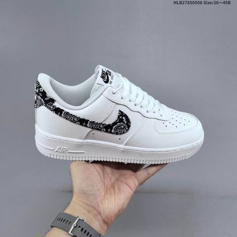 Nike Air Force 1 07 White Black Blue EU 36-45 Sneaker - Unisex (BS-60452)