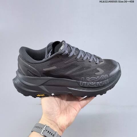 HOKA ONE ONE Mafate X Black Dark Grey Orange EU 36-45 Trail Shoe Trail Running Sneakers - Unisex (BS-69344)