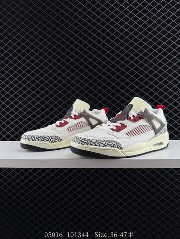 Jordan Spizike Low White Cream Red Grey Black EU 36-47 Basketball Shoe - Unisex (BS-81361)