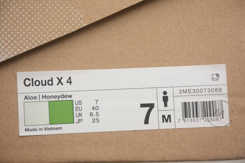 On Running Cloud X 4 3ME30073088 Aloe Honeydew Pale Green White US 7 EU 40 UK 6 5 JP 25 Running Shoe Running Sneakers - Men's (BS-59782)