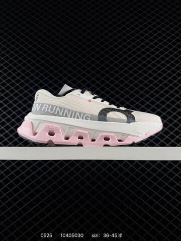 On Cloudmonster 2 Off White Pink Black EU 36-45 Running Shoe Running Sneakers - Unisex (BS-85249)
