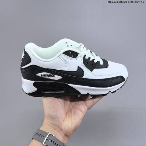 Nike Air Max 90 White Black EU 36-45 Running Shoe - Unisex (BS-61054)