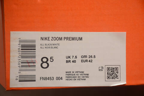 Nike Vomero Premium Black White Running Shoe (BS-59723)