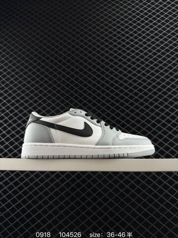 Jordan Air Jordan 1 Low White Grey Black EU 36-46 Sneaker - Unisex (BS-80685)