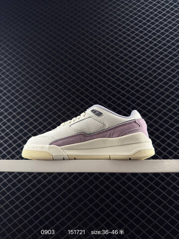 Jordan Air Jordan 4 Retro Flight Court Sail Cream Purple Grey EU 36-46 Sneaker - Unisex (BS-80780)