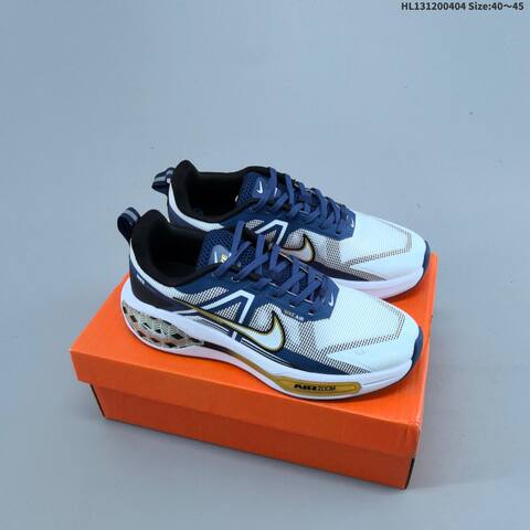 Nike Air Zoom Winflo V2 White Navy Gold Black EU 40-45 Running Shoe - Men's (BS-60942)