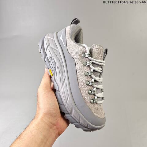 HOKA ONE ONE Tor Summit TP Light Grey Grey Silver EU 36-46 Trail Shoe Trail Running Sneakers - Unisex (BS-69484)