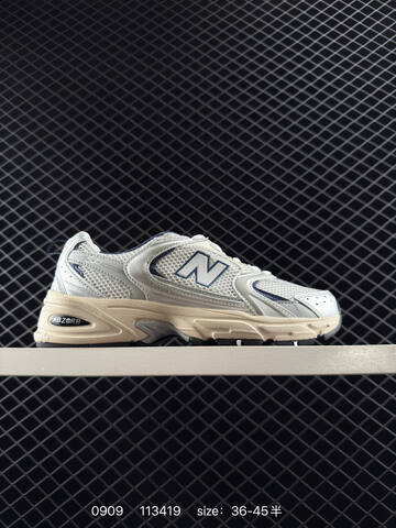 New Balance 530 Silver White Navy Beige EU 36-45 Sneaker - Unisex (BS-82855)
