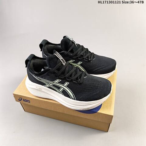 Asics Gel Nimbus 27 Black White Mint EU 36-47 Running Shoe Running Sneakers - Unisex (BS-69255)