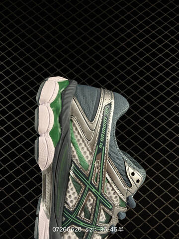 ASICS Gel Cumulus 16 Slate Grey Silver Green White EU 36-45 Running Shoe Running Sneakers - Unisex (BS-81693)