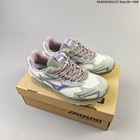 Mizuno Wave Rider 10 Olive Green Beige Neon Green EU 36-45 Running Shoe Running Sneakers - Unisex (BS-69852)