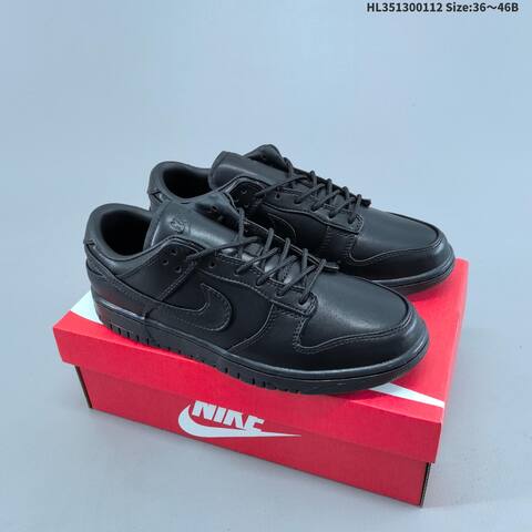 Nike Dunk Low Black EU 36-46 Skate Shoe - Unisex (BS-62039)