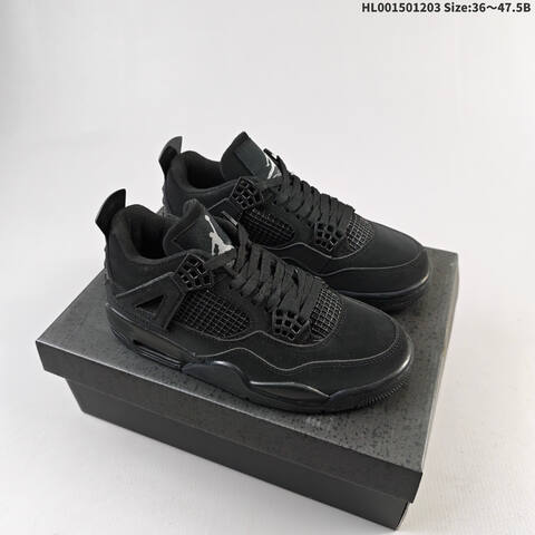 Air Jordan 4 Retro Black Cat Replica AIR JORDAN 4 Aj4 Lifestyle (BS-67556)