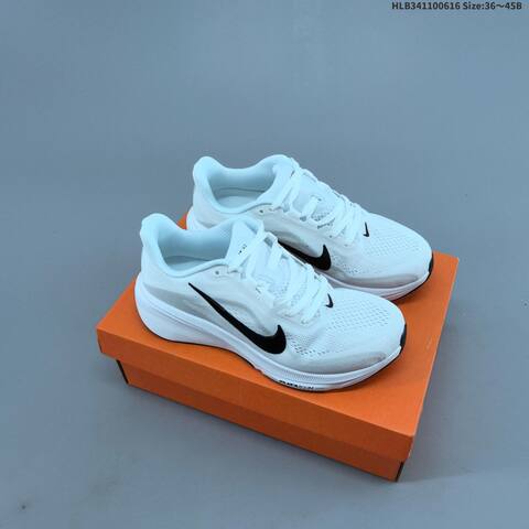 Nike Air Zoom Pegasus 42 White Black Grey Orange EU 36-45 Running Shoe - Unisex (BS-59922)