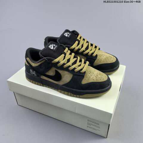 Nike SB Dunk Low Pro Supreme 94 Black Olive Green EU 36-46 Skate Shoe - Unisex (BS-62591)