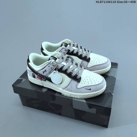 Nike Dunk Low Off White Grey Black Red Navy EU 36-45 Skate Shoe - Unisex (BS-61929)