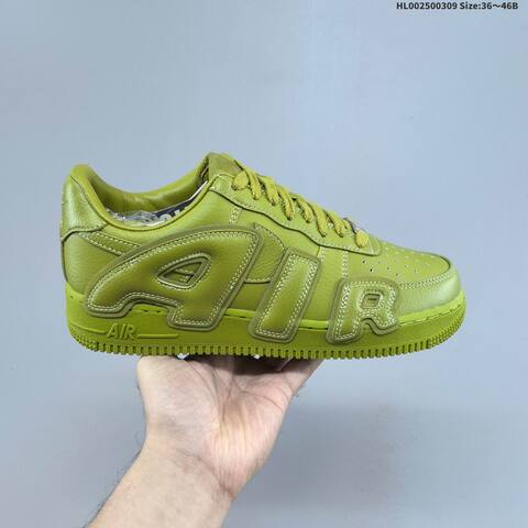 Nike CPFM x Air Force 1 Low Sunshine Olive Green EU 36-46 Sneaker - Unisex (BS-61411)