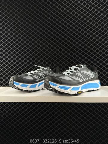 HOKA ONE ONE Mafate Speed 2 Low Black Grey Blue White EU 36-45 Trail Shoe Trail Running Sneakers - Unisex (BS-86618)